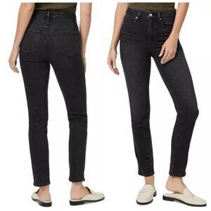 New PAIGE Womens Size 28 Black Gemma High Rise Cigarette Leg Denim Jeans NWT